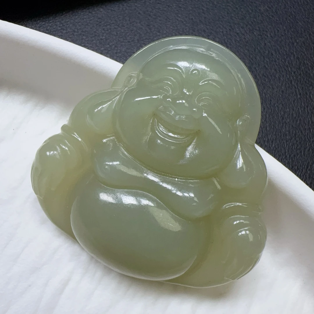 【伟伟鉴定】和田玉 晴水 佛 吊坠47/47/11 时尚 多样性发货发一