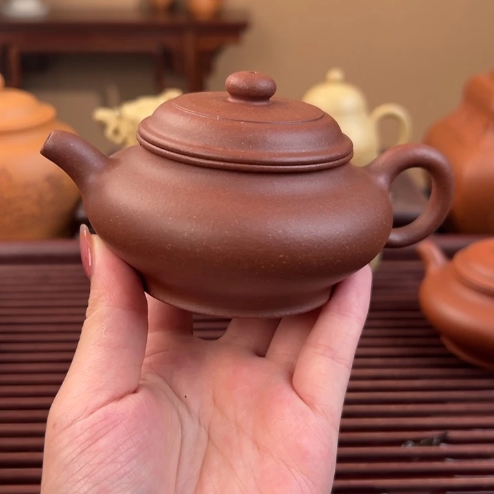 茶壶紫砂四底虚扁150cc