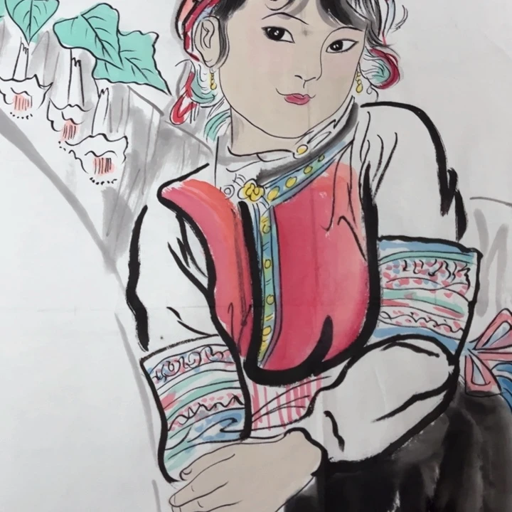国画唯*作品原文白鹤飞雪