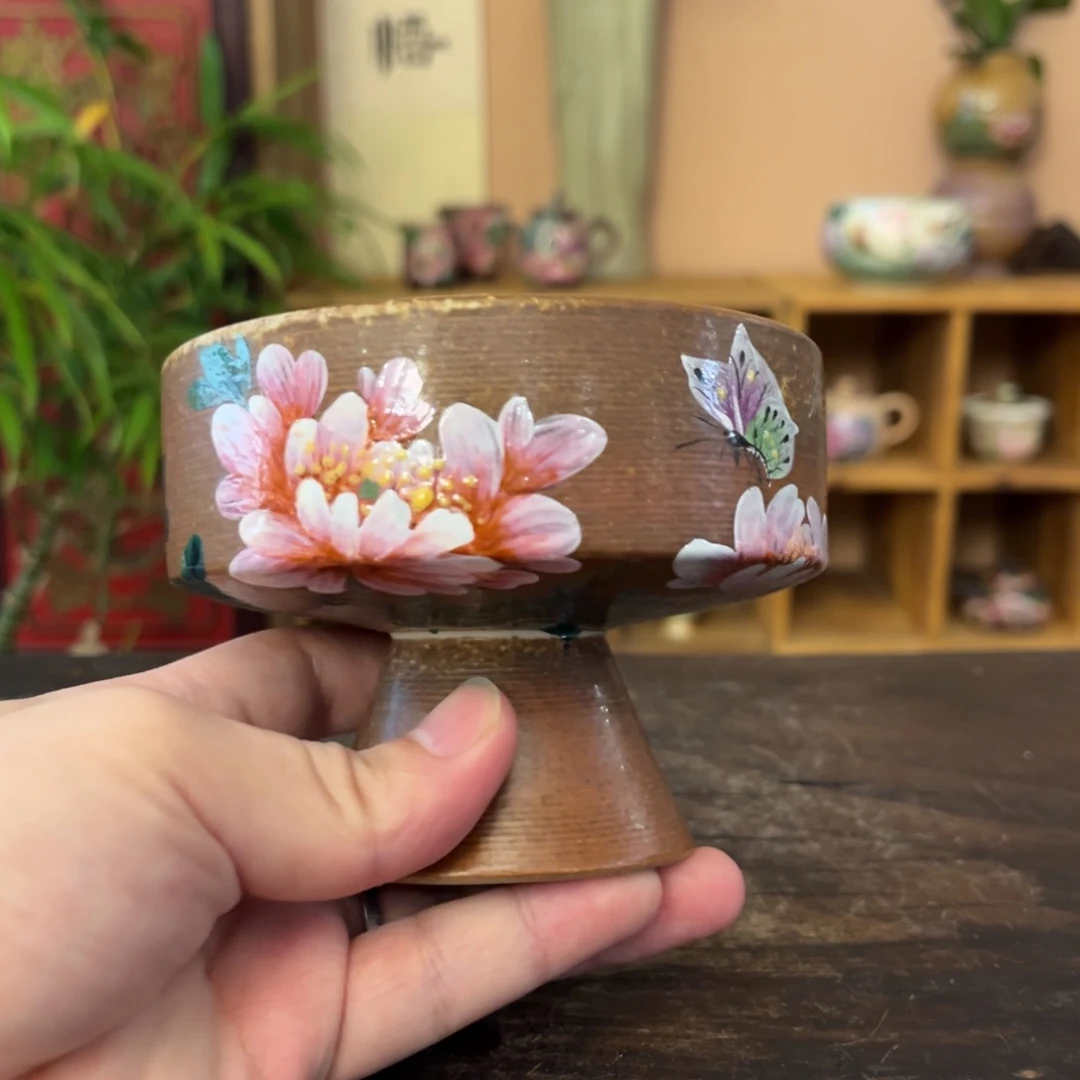 柴烧手工手绘陶瓷