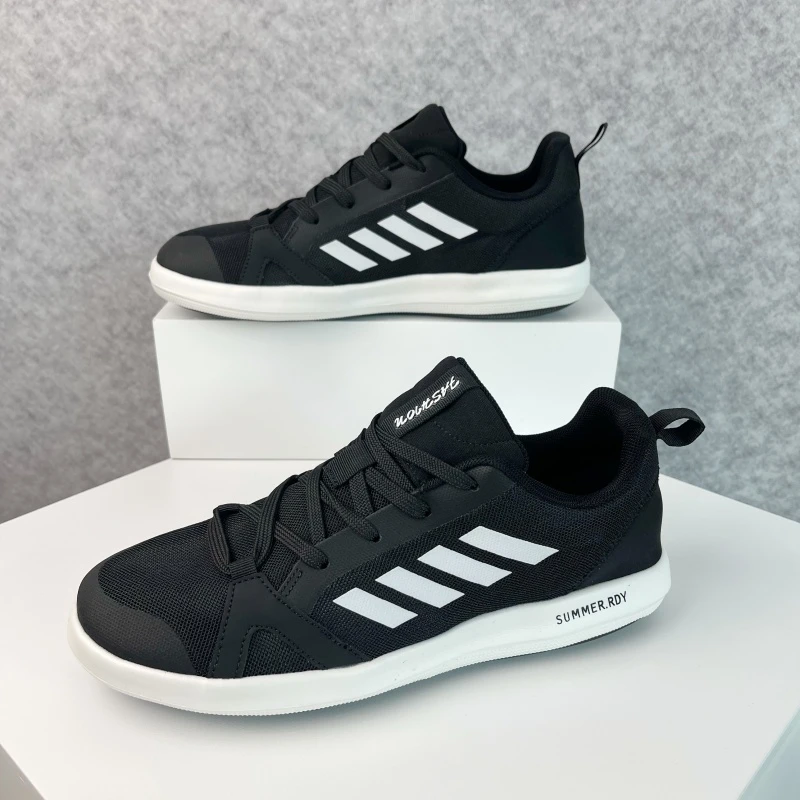 2025夏款男士涉水鞋轻便透气时尚百搭运动休闲鞋超轻单网男跑步鞋