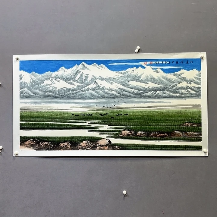 国画亲笔手绘放心去藏