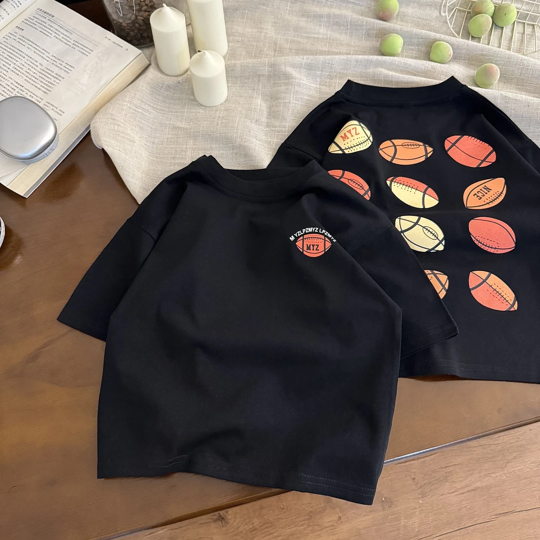 儿童夏季新款网红爆款短袖T童装韩版宽松T恤