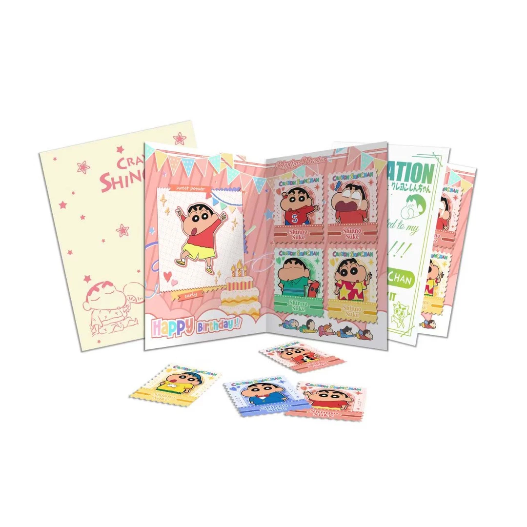 小忑【开三包！】喵谷&蜡笔小新邮票集系列盲盒（代拆）