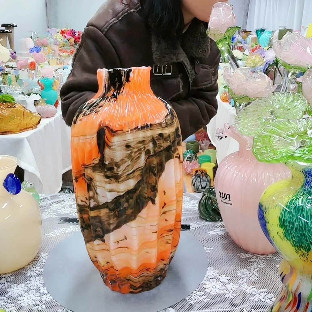 福利不退不换琉璃花瓶艺术品