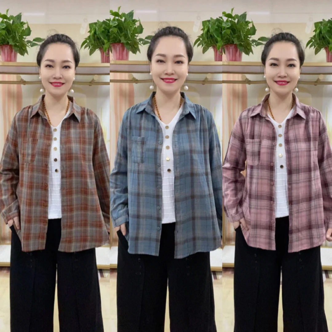秋季新款格子小外套