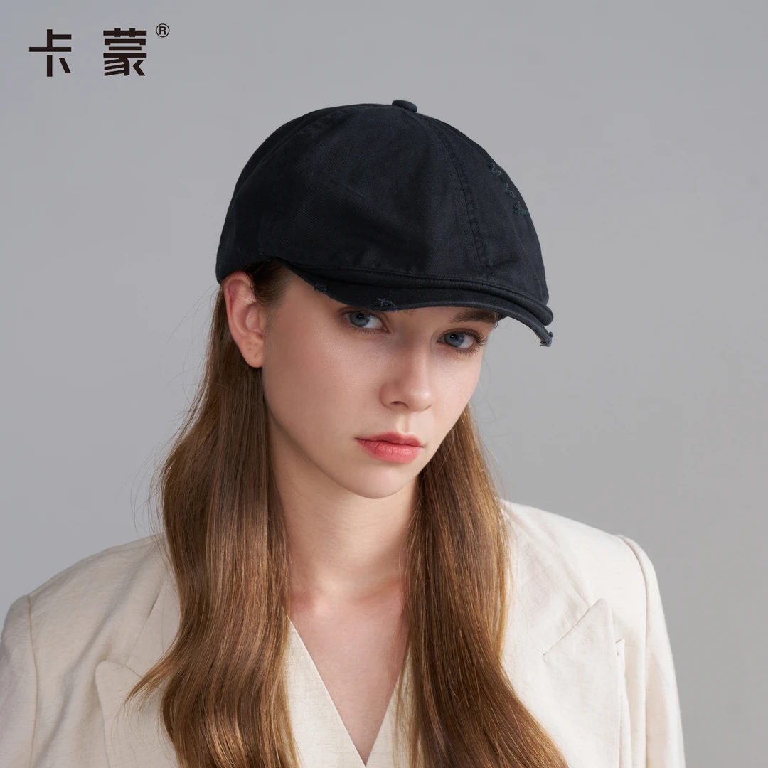 kenmont/卡蒙棒球帽时尚帽子黑色纯色鸭舌帽贝雷帽韩版休闲运动帽