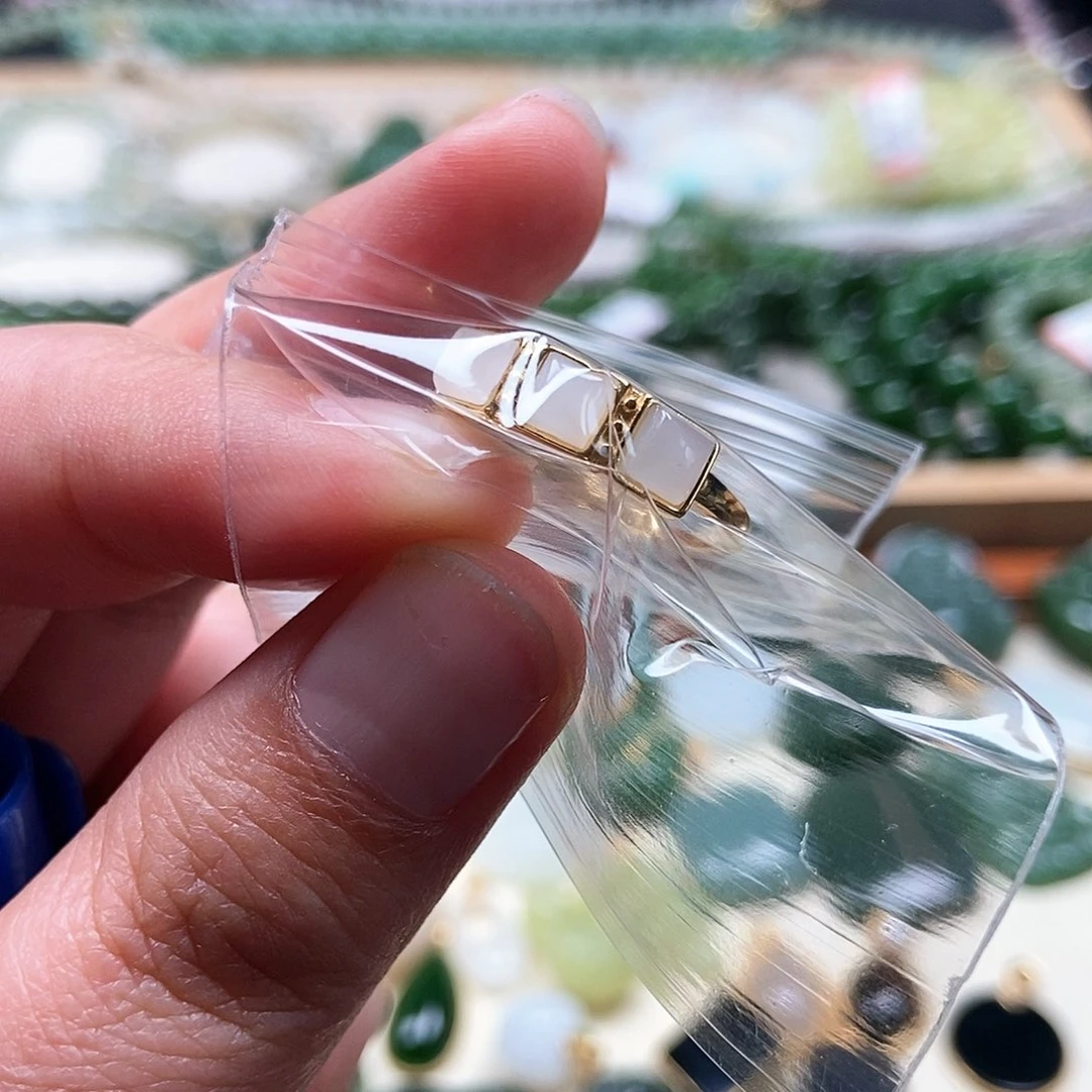 和田玉银S925镶嵌吊坠(不含链)