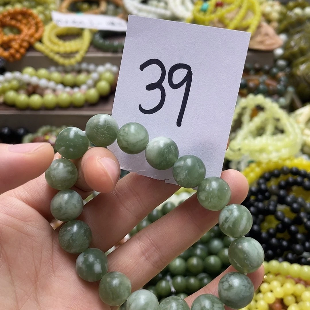 未镶嵌蛇纹石玉手链