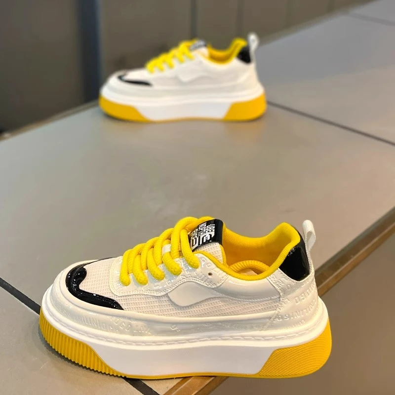 啄木鸟新款夏夏欧洲站时尚拼接透气网布增高男士休闲运动鞋橡胶底