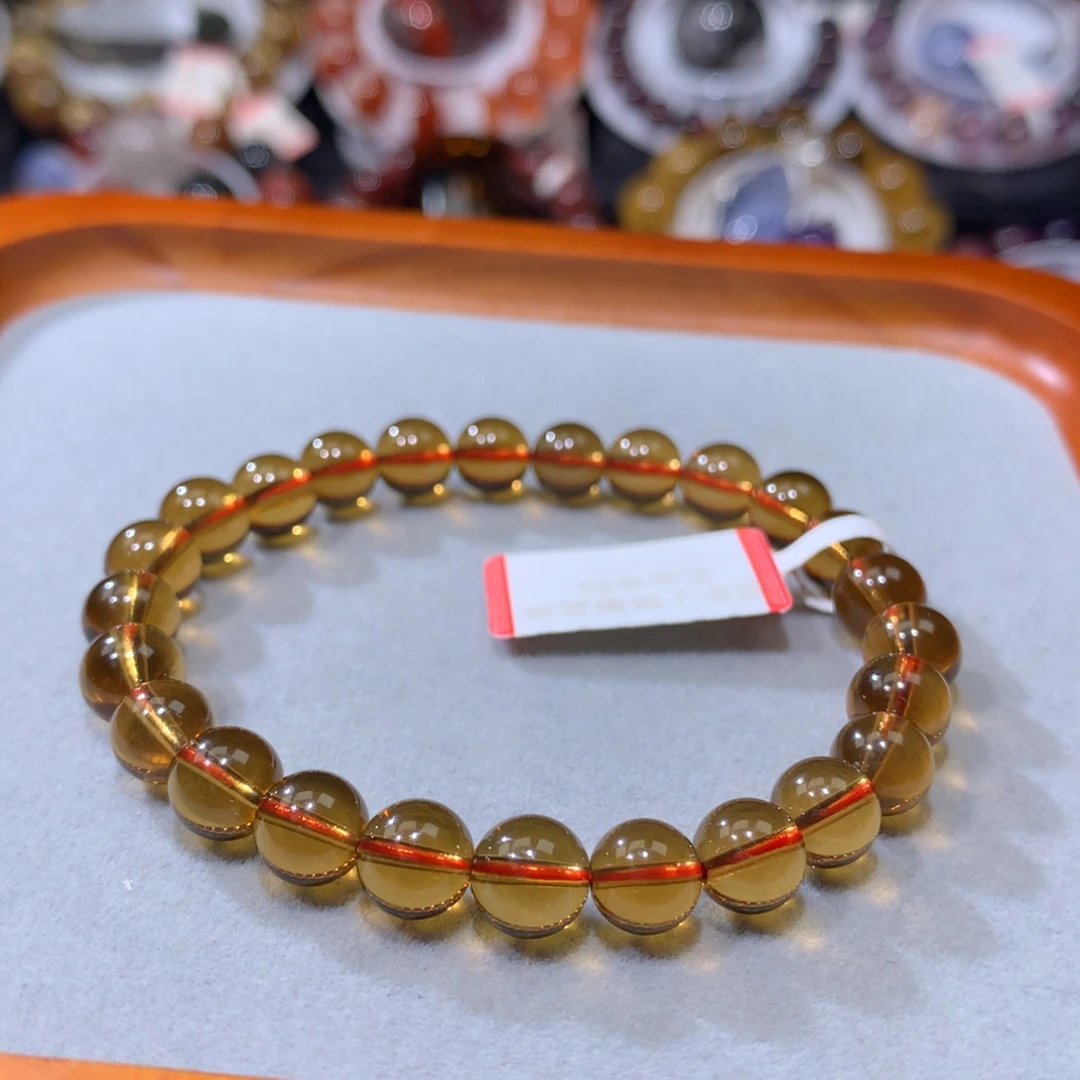 手链水晶未镶嵌金红黄水晶7.8mm