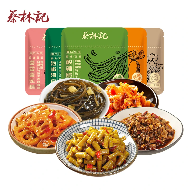 【上班族早餐】蔡林记酸辣下饭菜腌制30g*25包香辣爽口小菜