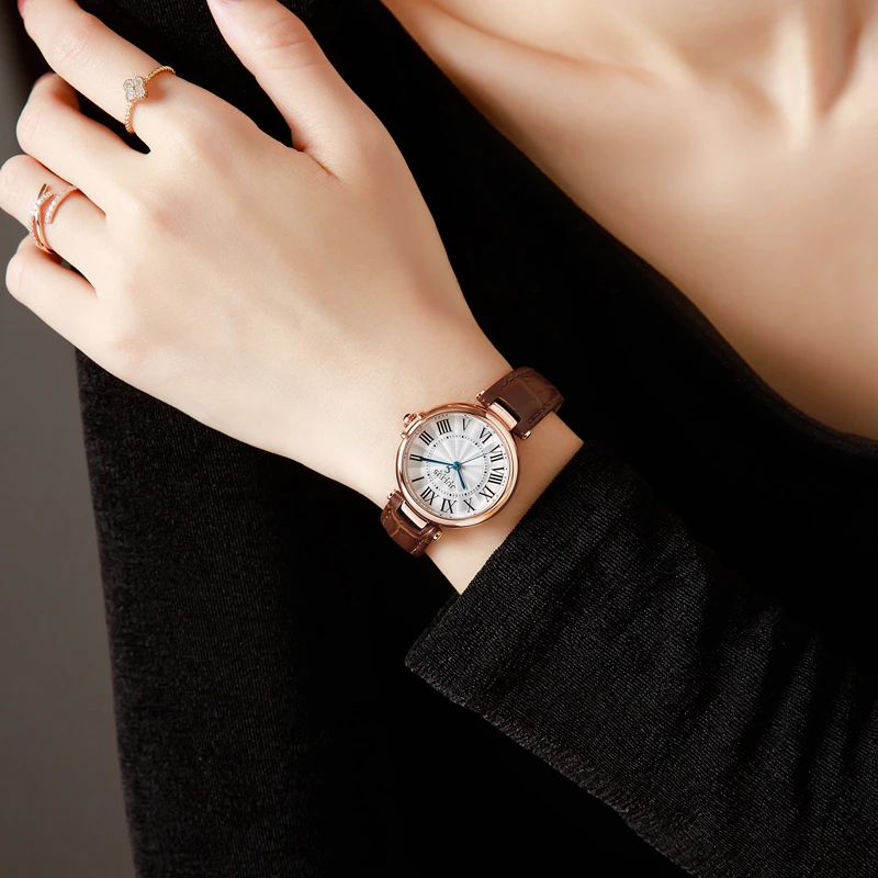 【全国联保】聚利时手表女时尚2025新款高颜值女士小众轻奢石英表