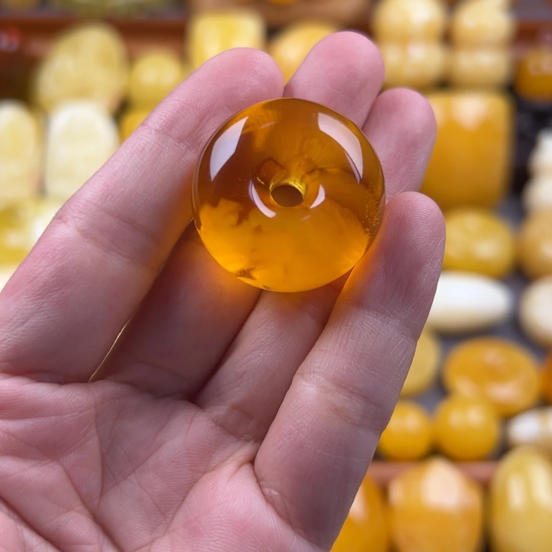 M***像琥珀颈饰未镶嵌纯天然琥珀蜜蜡无优化
