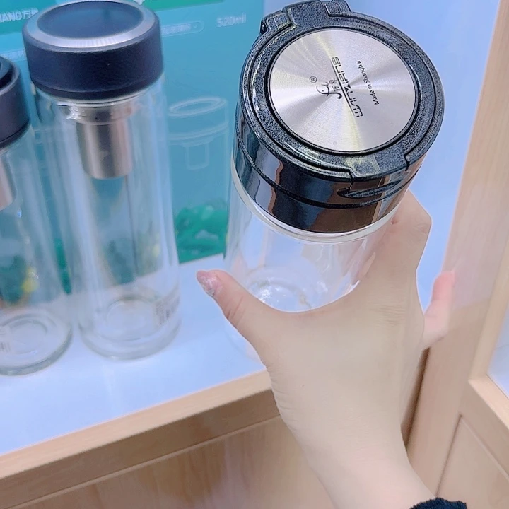 万象品牌双层玻璃杯V814-490