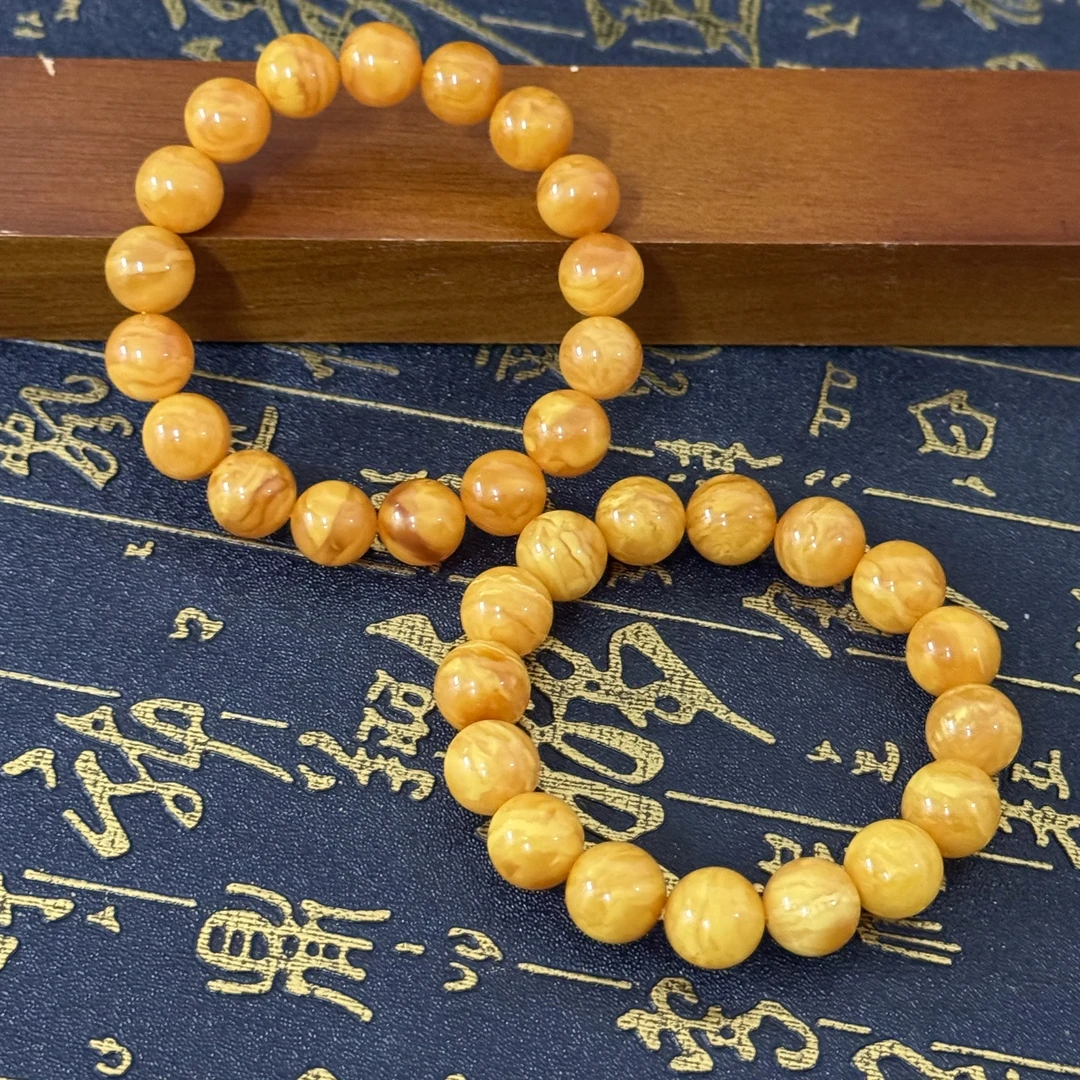 【景旺】【补发云端妖】13mm丹麦老蜡妖花单珠@多样性只发其中一颗