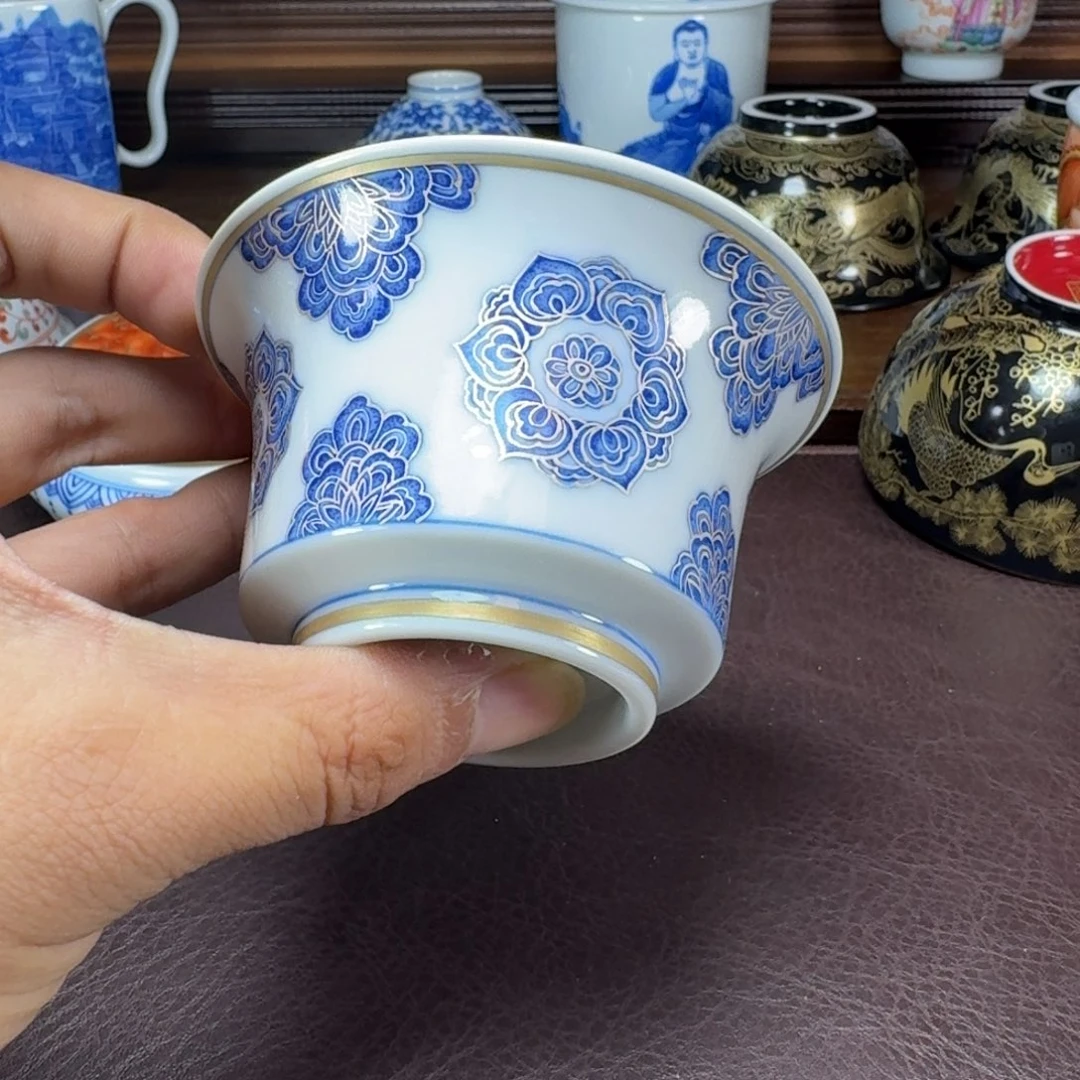 千***然瓷片当代景德镇陶瓷手绘茶具