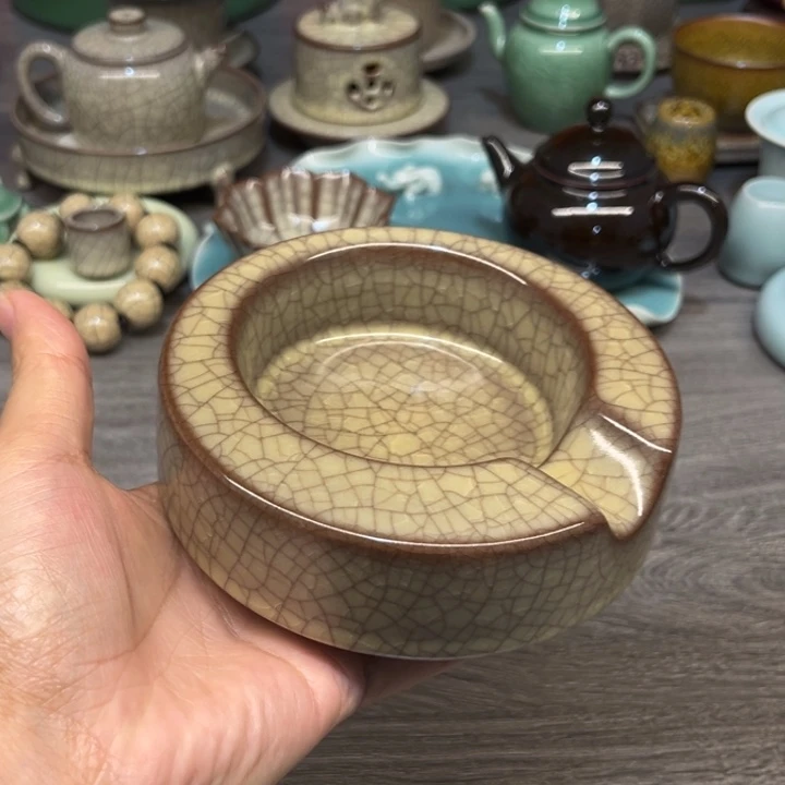 蒋加宝 传世哥窑 雪茄缸