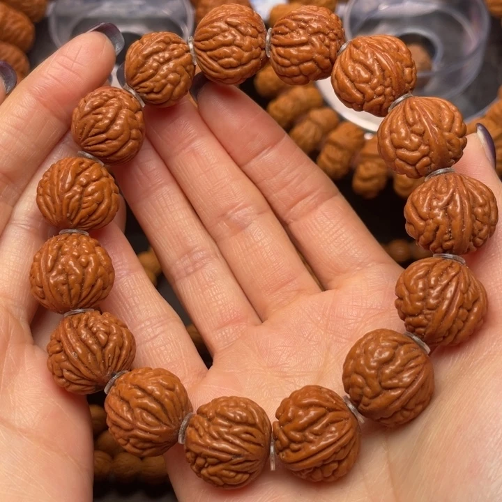 桃核手串龙纹桃核