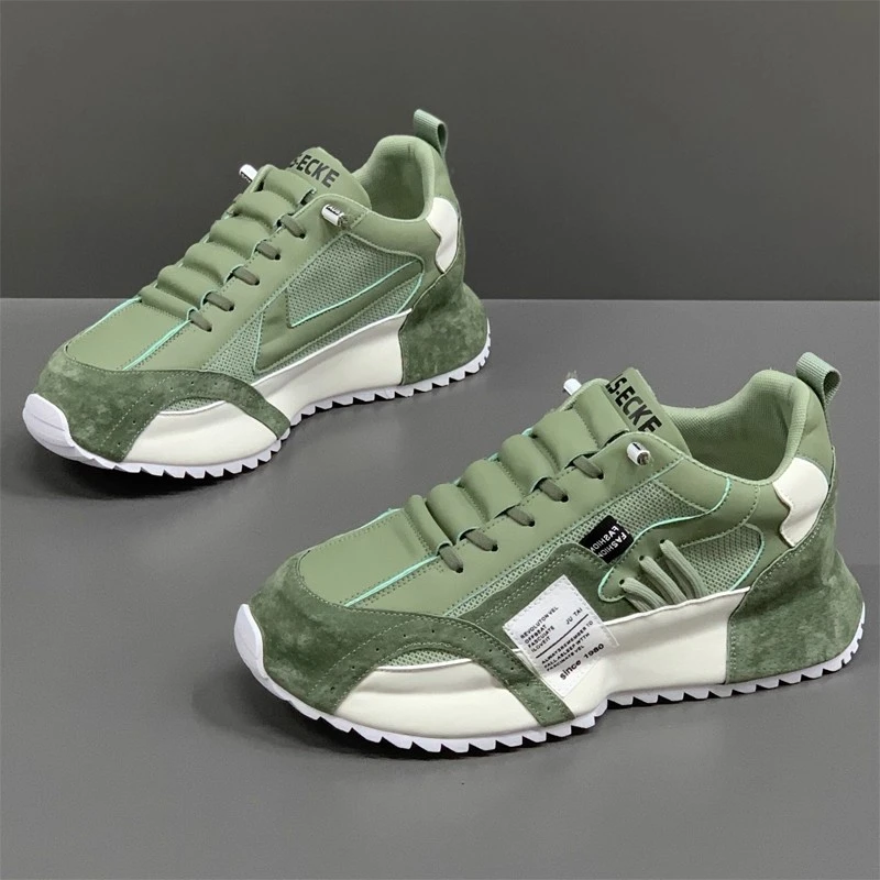 Louis Fordea/路易弗狄男鞋透气百搭运动休闲鞋内增高慢跑老爹鞋