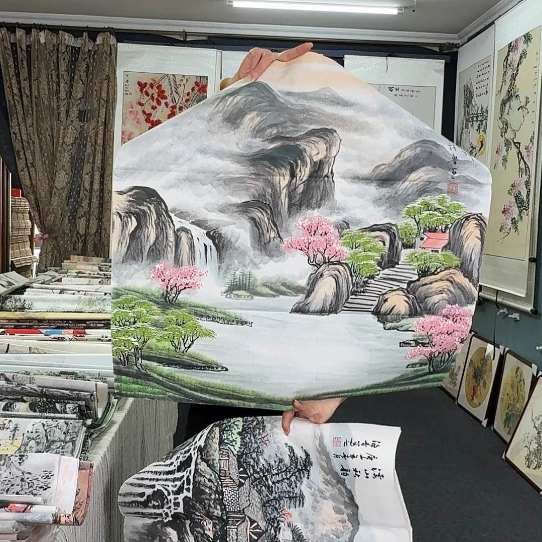 纯手绘国画作品好看