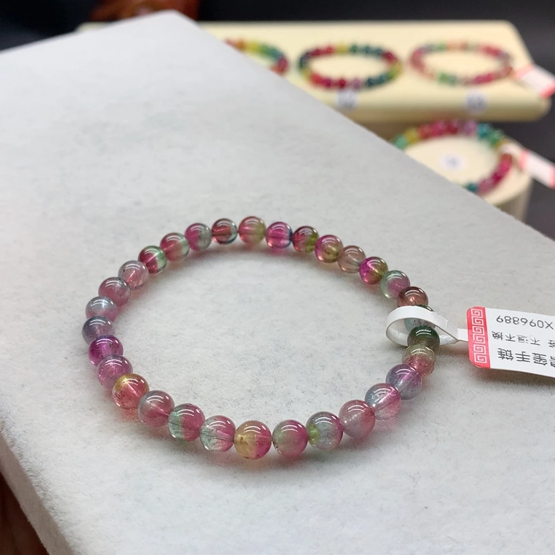 【闪购商品】未镶嵌手链碧玺西瓜单圈5.8