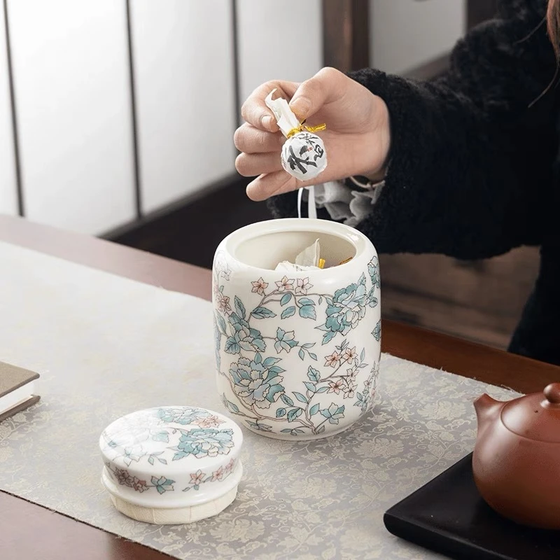 山茶花茶叶罐g11 ZH612