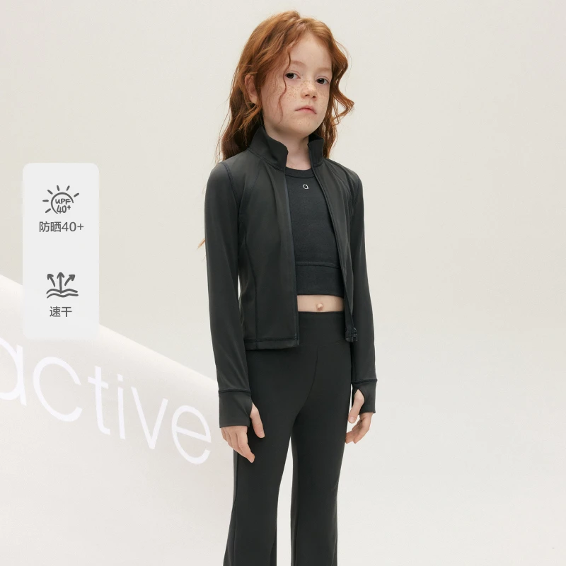 速干防晒littlemoco童装25秋装新款女童外套上衣高弹#KBE3JKT027