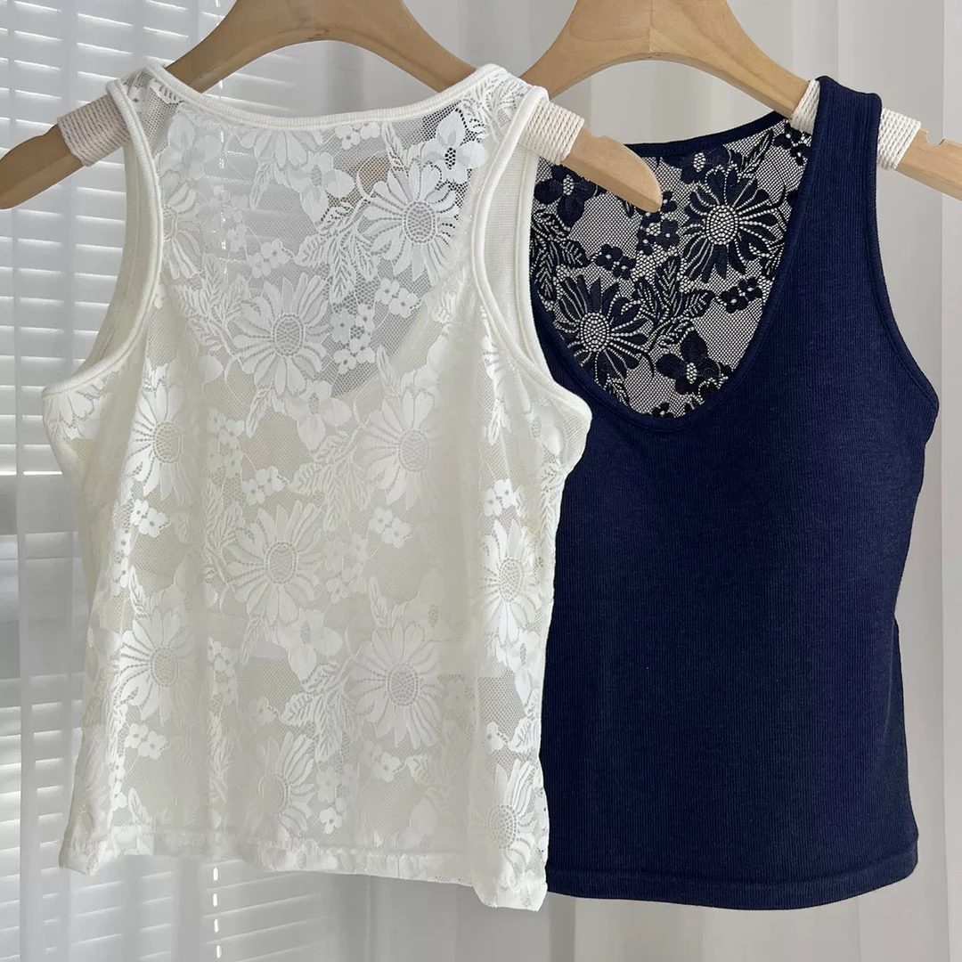 蕾丝显瘦气质时尚美背