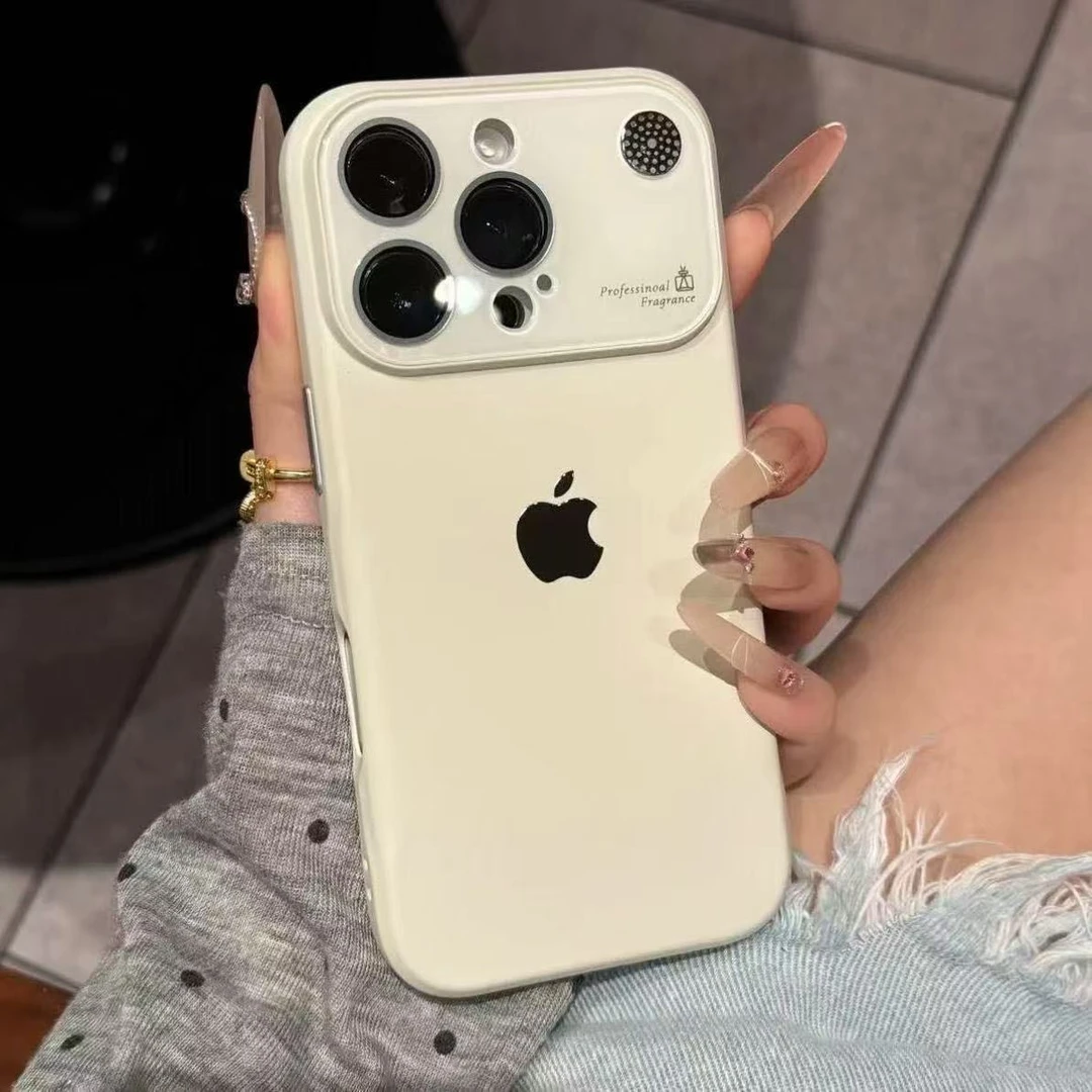 轻奢磨砂液态香氛紫秒变适用17手机壳iPhone15苹果16高级14肤感13