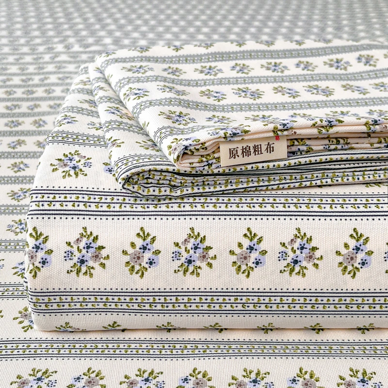 兰心-100%老粗布不起球双人床单单件三件套凉席单人加厚原棉