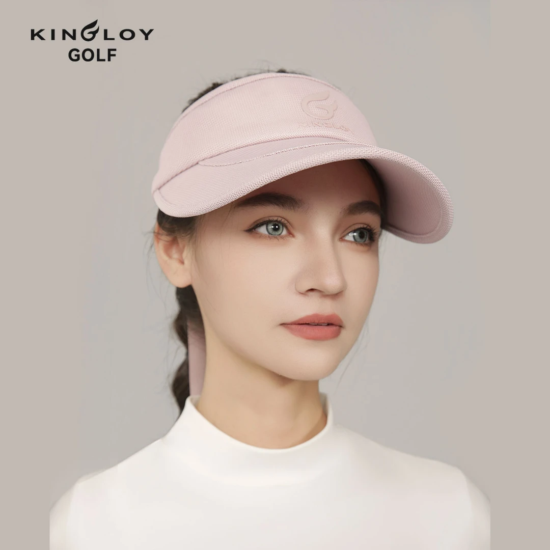 KINGLOY高尔夫球帽女25新款空顶帽子松紧可调节遮阳帽大檐防晒帽