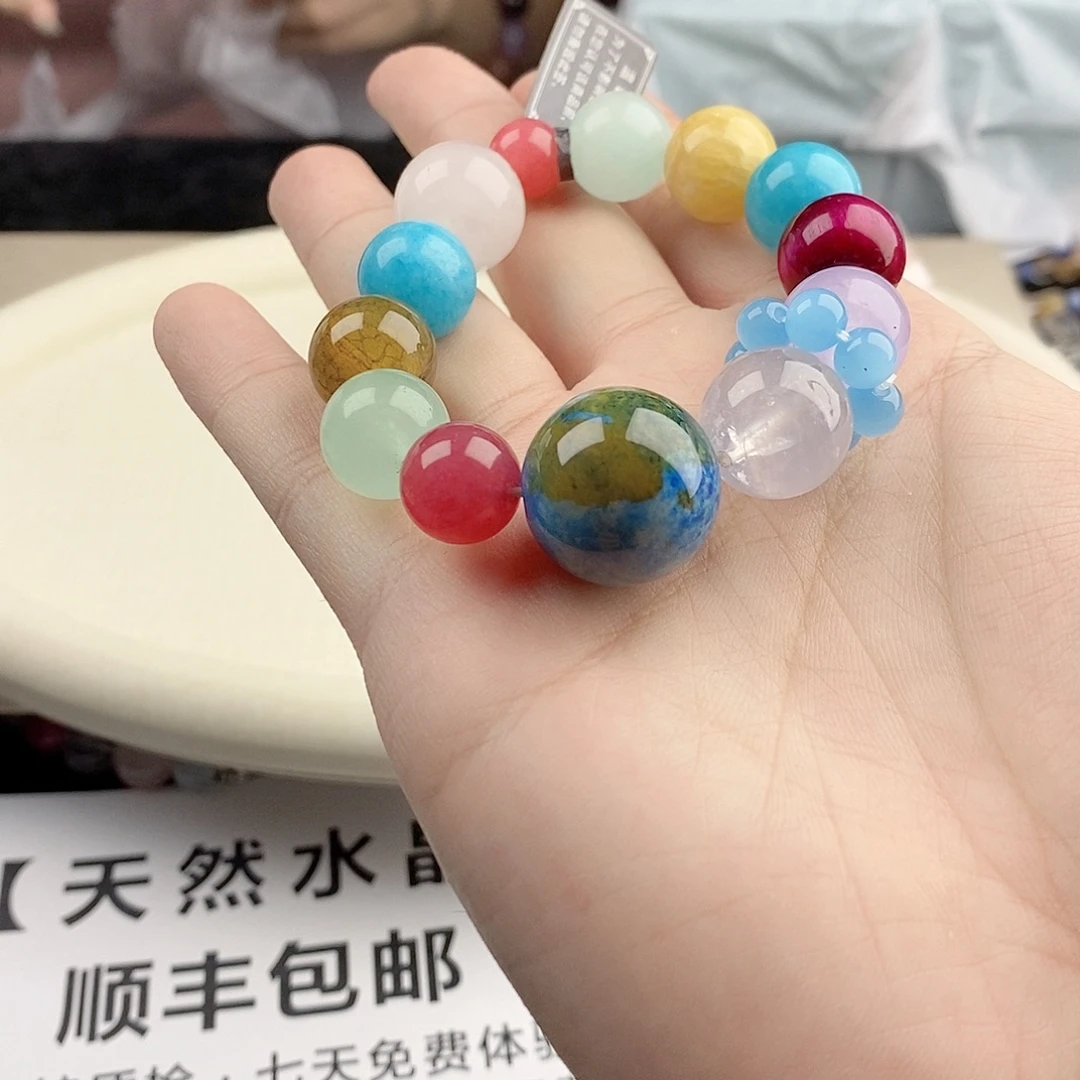 银S925镀金镶嵌手链水晶