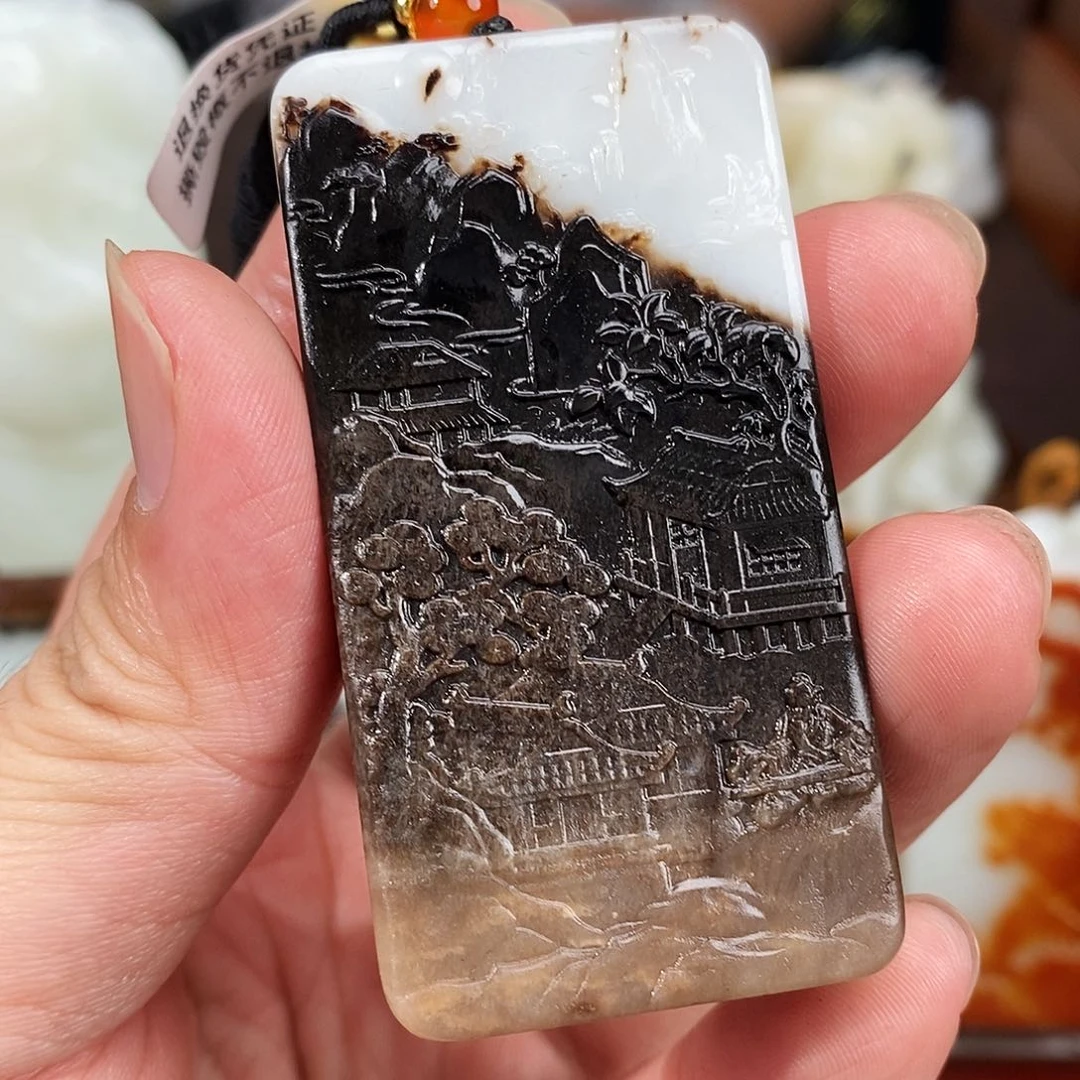 和田玉未镶嵌颈饰