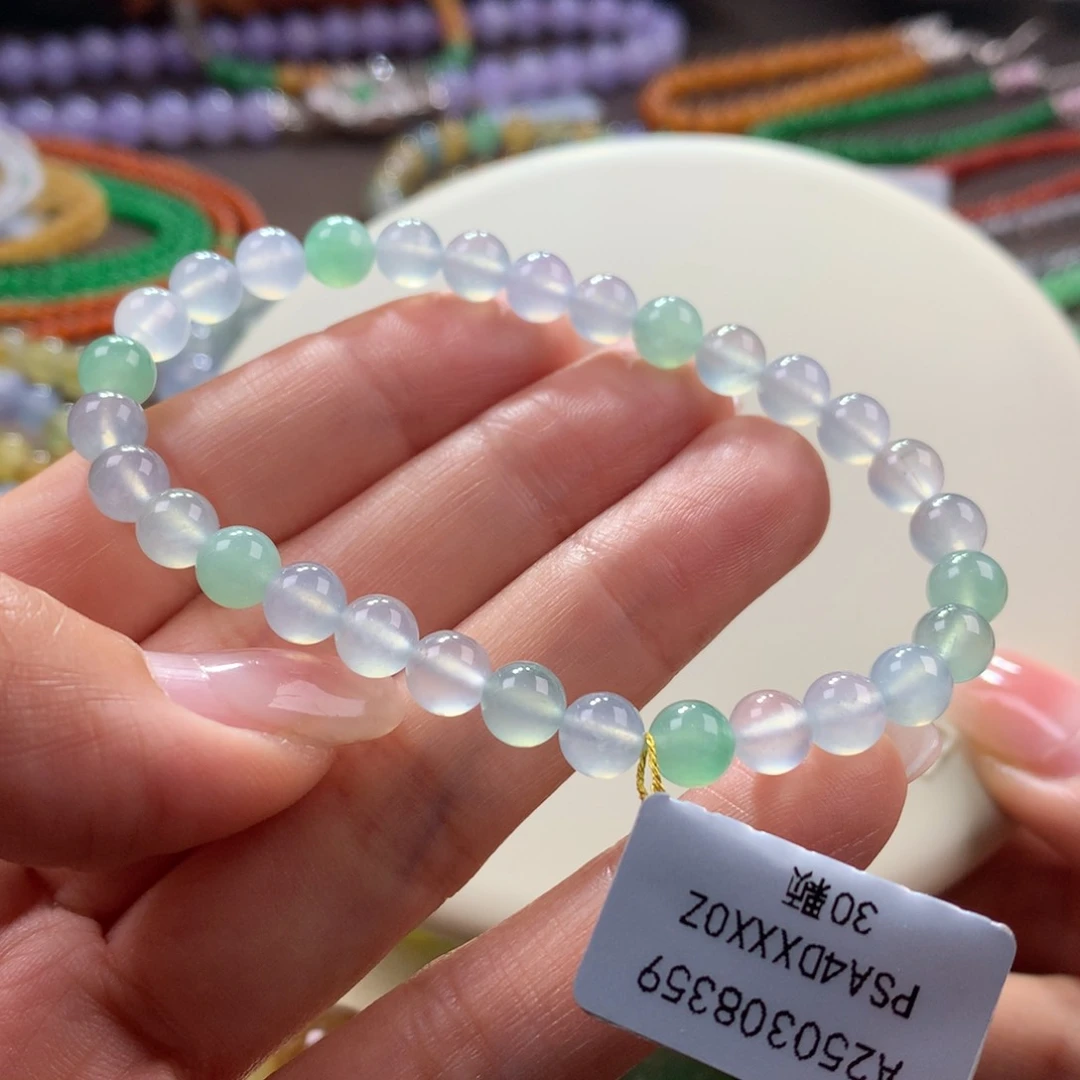 未镶嵌手链翡翠冰幻彩卡6