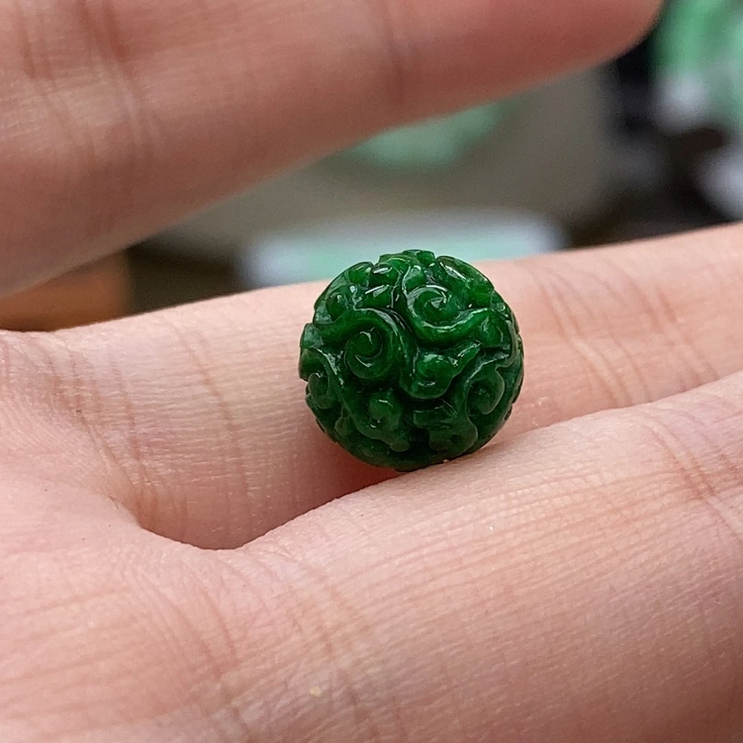 翡翠未镶嵌颈饰单珠10mm