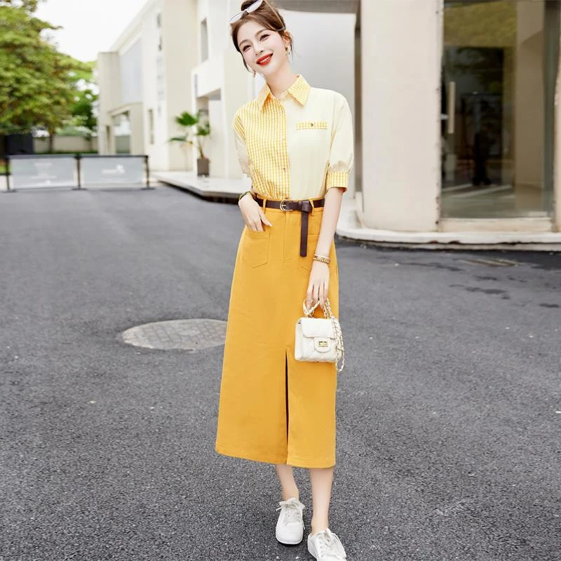 成套搭配职业套装女2025夏装新款今年流行巨好看超火时尚两件套裙