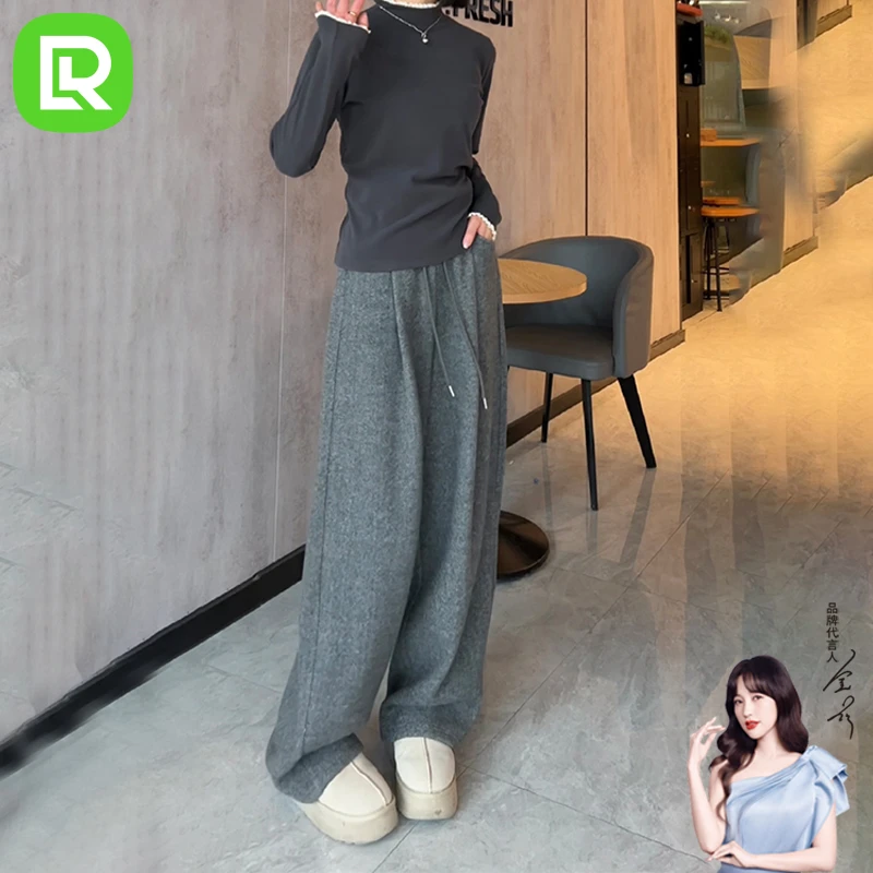 DR时尚潮流保暖毛呢绒云朵裤9921-D