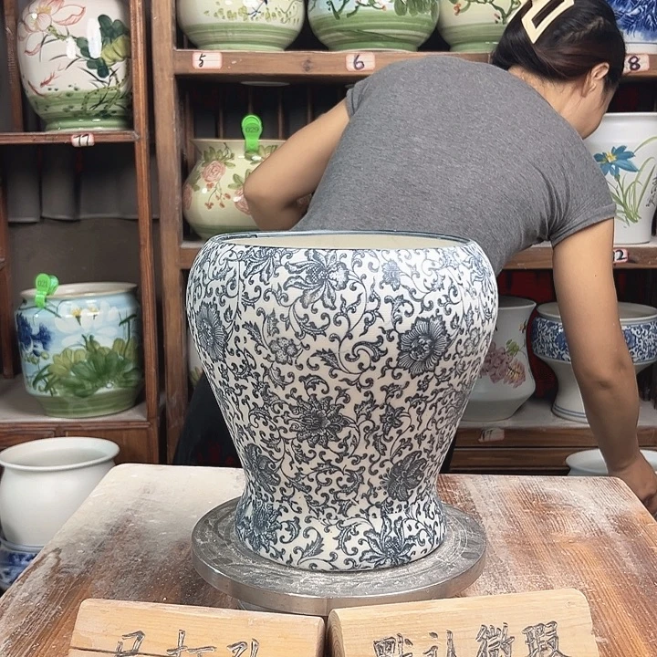陶瓷鱼尾复古青花新款新款陶瓷陶瓷陶瓷