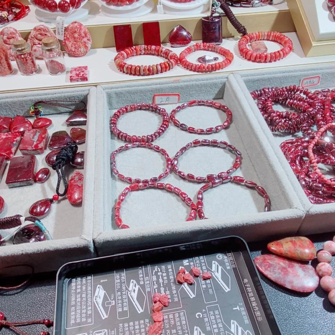 天然辰砂原矿颗粒砂