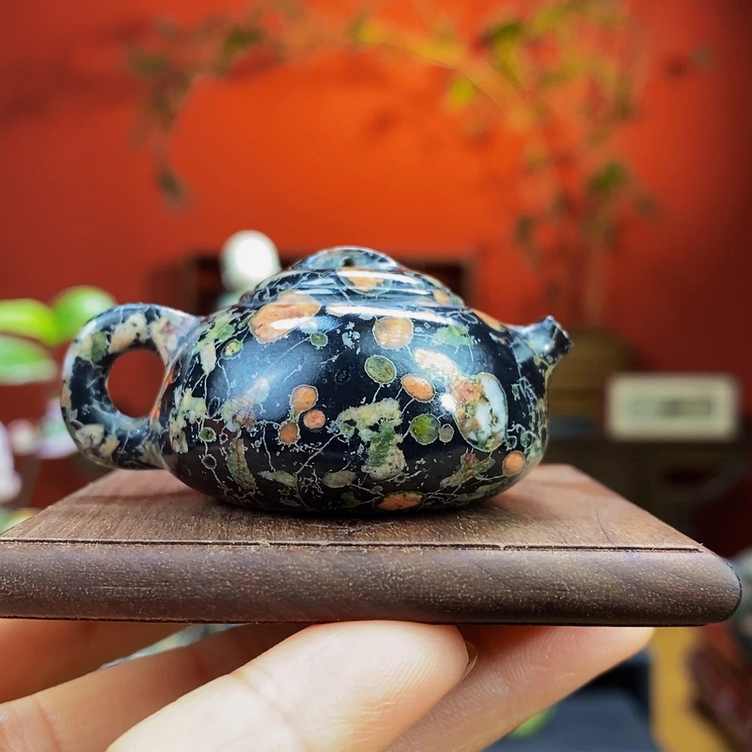 梅花玉精美梅花把把壶