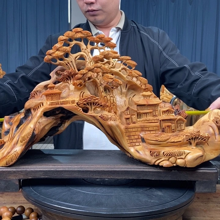 柏木（崖柏）山水倒流香送两盒香