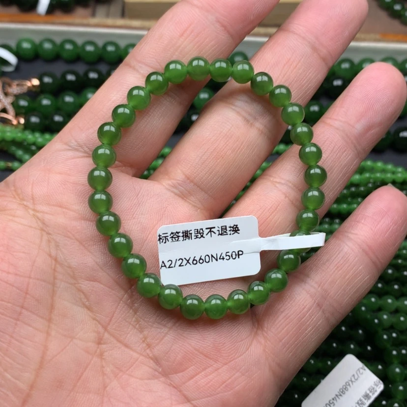 【闪购商品】未镶嵌手链和田玉（碧玉）?****?4