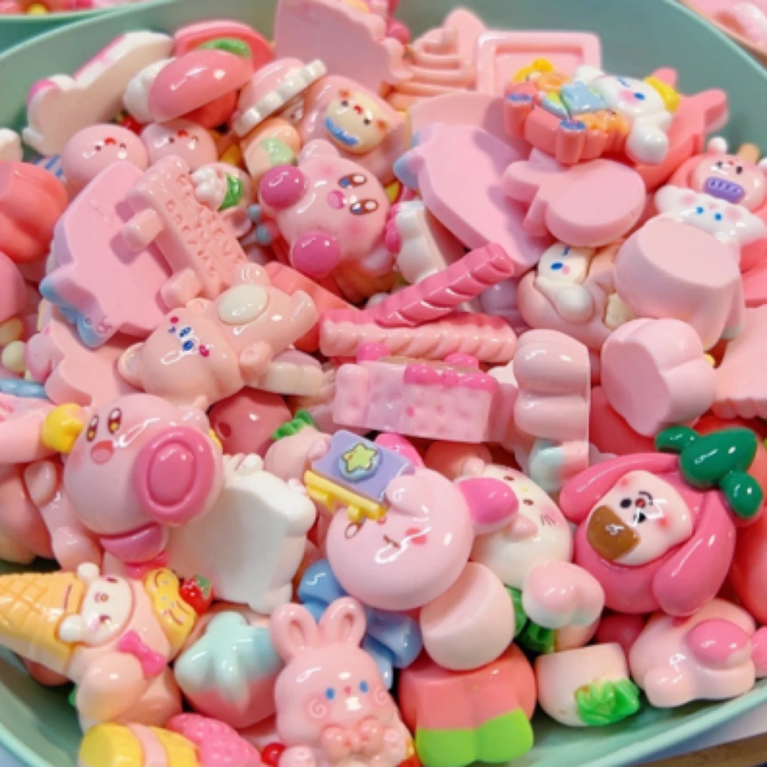 卡通树脂奶油胶DIY材料手工小饰品手机壳装饰配件