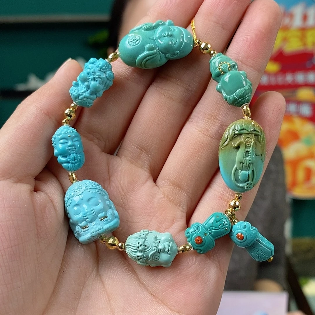 绿松石未镶嵌珠宝奇石