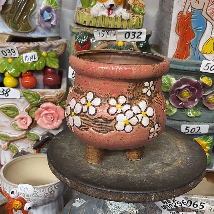 粗陶材质多肉花盆