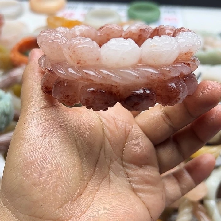 未镶嵌手镯石英岩玉龙*头