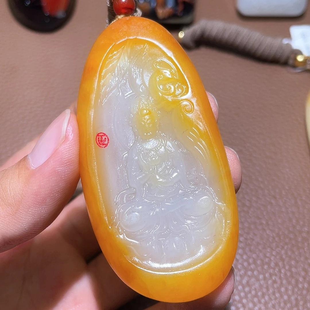 和田玉未镶嵌挂件Y