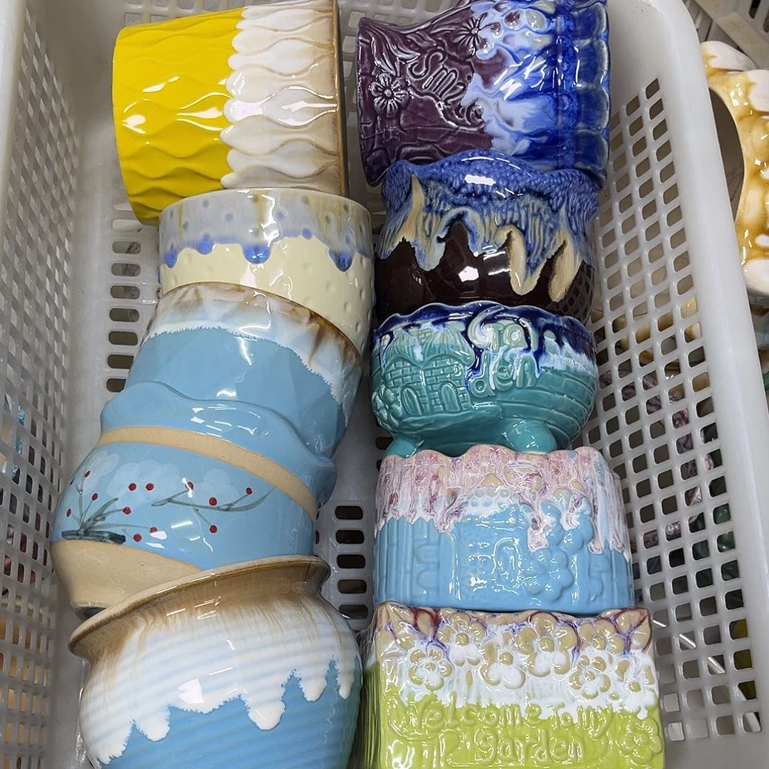 陶瓷陶瓷花盆特价上新口8-10