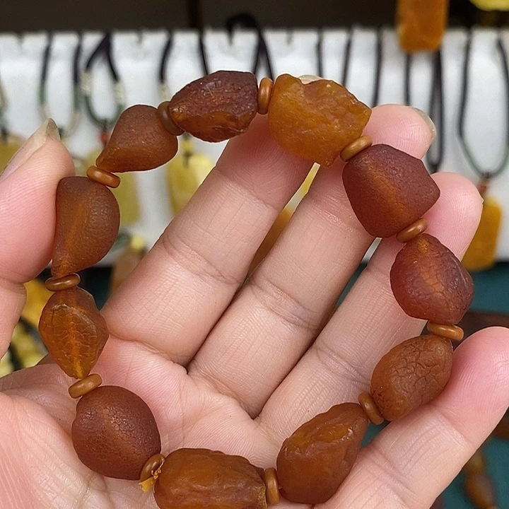 蜜蜡未镶嵌珠宝奇石手串海漂籽